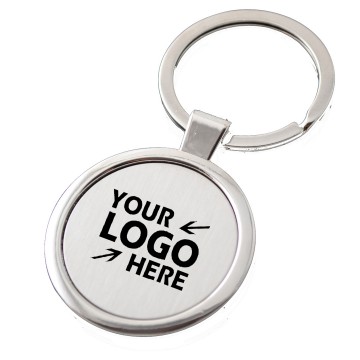  Round Metal Key Chain Tag